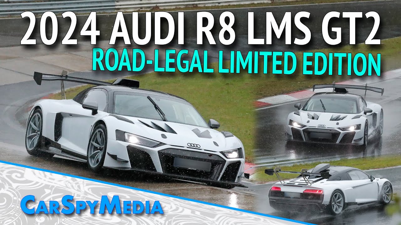 2024 Audi R8 LMS GT2 Prototype Caught Testing By Scherer Group and Abt