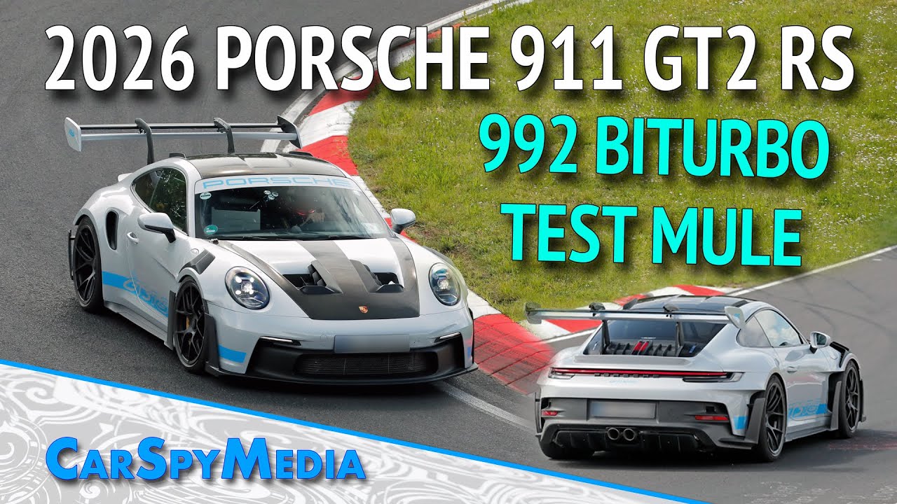  2026 Porsche 911 GT2 RS 992 Biturbo Engine-Test-Mule Based On GT3 RS Motiv 